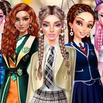Explora uniformes escolares globais neste xogo de moda. Xira a roda para desbloquear estilos, combina conxuntos e convértete nun experto en moda escolar.