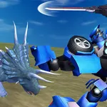 Pilota un potente guerriero mech e combatti contro ondate di dinosauri giganti. Raccogli monete per potenziare attacco e salute e dominare l'arena. Gioca ora!