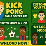 Vivi una fusione unica di calcio balilla e pong in questo frenetico gioco di calcio arcade. Sfida l'IA o un amico sullo stesso dispositivo. Gioca ora…