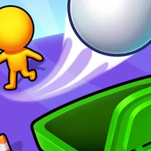 Metti alla prova la tua mira e il tuo tempismo in Pass the Ball 3D. Calcola angoli difficili per far rimbalzare la palla oltre i difensori e nel bersaglio.