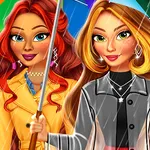 Sfida la moda sotto la pioggia! Crea outfit perfetti con cappotti, stivali e ombrelli. Libera la tua stilista in questo divertente gioco di vestire e crea look…