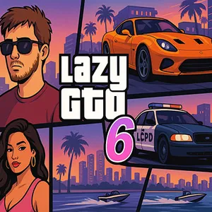 Esplora una vasta città al tuo ritmo in Lazy GTO 6. Guida auto, scopri aree nascoste e goditi la totale libertà in questa avventura sandbox. Gioca gratis ora.
